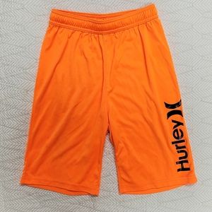 {Hurley} for Nike Boys' Neon Orange Shorts